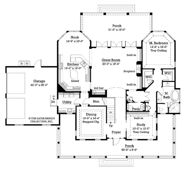 Dream House Plan - Victorian Floor Plan - Main Floor Plan #930-242