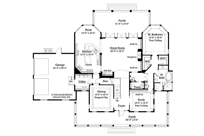 Home Plan - Floor Plan - Main Floor for Victorian House Plan #930-242 - 3 bed, 3.5 bath