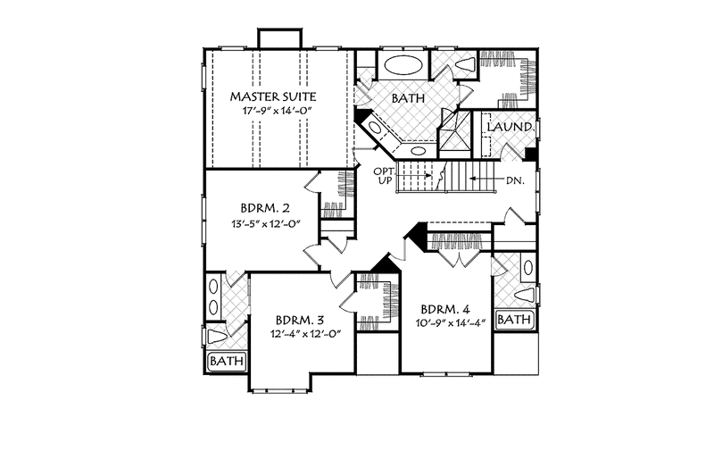 Home Plan - Floor Plan - Upper Floor for Country House Plan #927-541 - 4 bed, 3.5 bath
