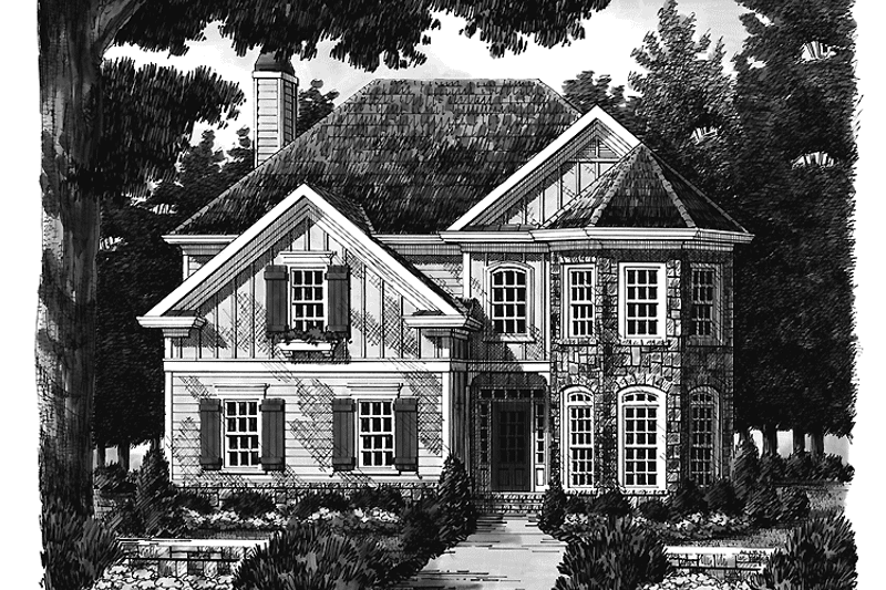 House Blueprint - Exterior - Front Elevation 3 for Country House Plan #927-846 - 4 bed, 3 bath