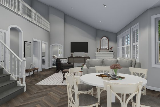 Interior - Family Room for Traditional House Plan #1060-46 - 3 bed, 2.5 bath