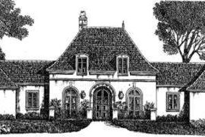 European Exterior - Front Elevation Plan #301-108