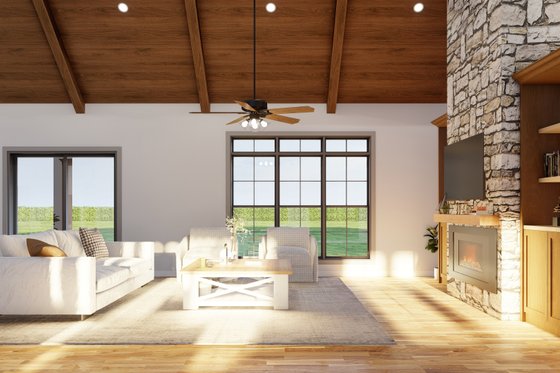Interior - Family Room 2 for European House Plan #923-333 - 4 bed, 3 bath