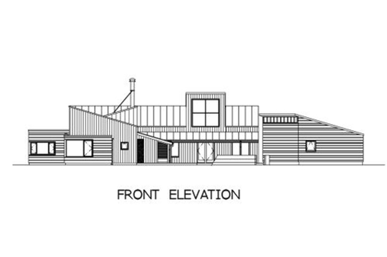 Exterior - Other Elevation 5 for Modern House Plan #433-2 - 3 bed, 2.5 bath