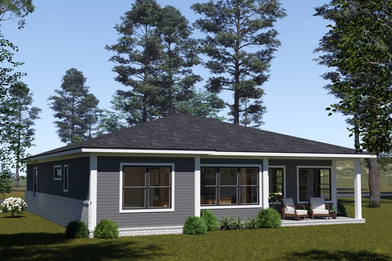 House Blueprint - Exterior - Other Elevation 2 for Modern House Plan #513-2372 - 3 bed, 2 bath