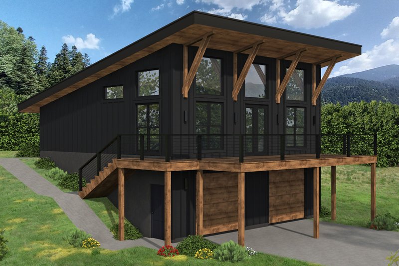 Dream House Plan - Contemporary Exterior - Front Elevation Plan #932-944