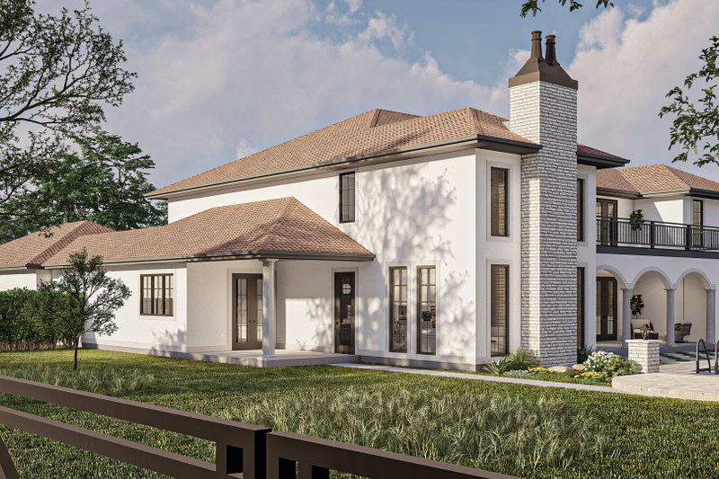 House Design - Exterior - Other Elevation 1 for Mediterranean House Plan #455-524 - 5 bed, 4.5 bath