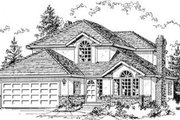 Traditional Style House Plan - 3 Beds 2.5 Baths 2152 Sq/Ft Plan #18-8950 