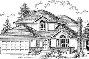 Traditional Exterior - Front Elevation Plan #18-8950