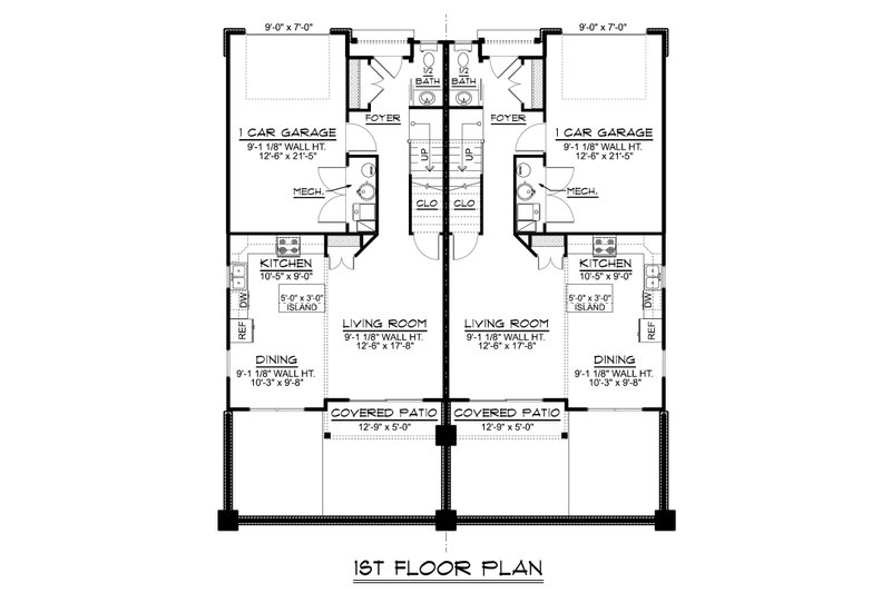 House Blueprint - Floor Plan - Main Floor for Modern House Plan #1064-310 - 6 bed, 5 bath