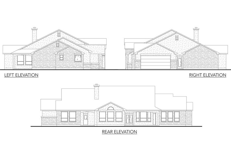 Architectural House Design - Exterior - Other Elevation for Mediterranean House Plan #80-179 - 5 bed, 3 bath