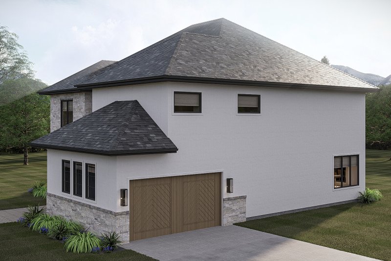 Architectural House Design - Exterior - Other Elevation for Mediterranean House Plan #455-790 - 4 bed, 3.5 bath