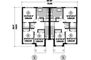 Contemporary Style House Plan - 6 Beds 2 Baths 3423 Sq/Ft Plan #25-4397 