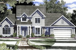 Country Exterior - Front Elevation Plan #316-103