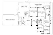 Adobe / Southwestern Style House Plan - 4 Beds 2.5 Baths 2792 Sq/Ft Plan #1-680 
