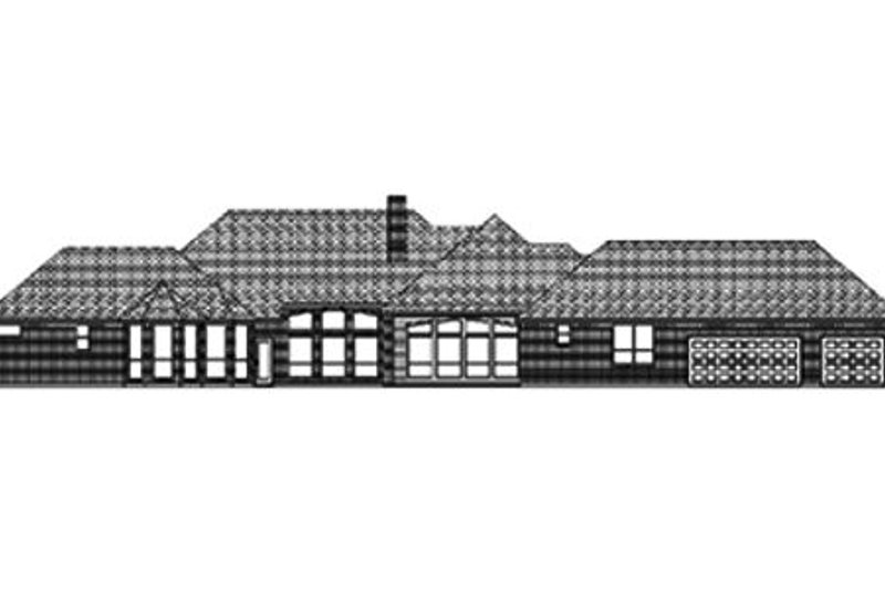 Home Plan - Exterior - Rear Elevation for Traditional House Plan #84-407 - 4 bed, 3 bath