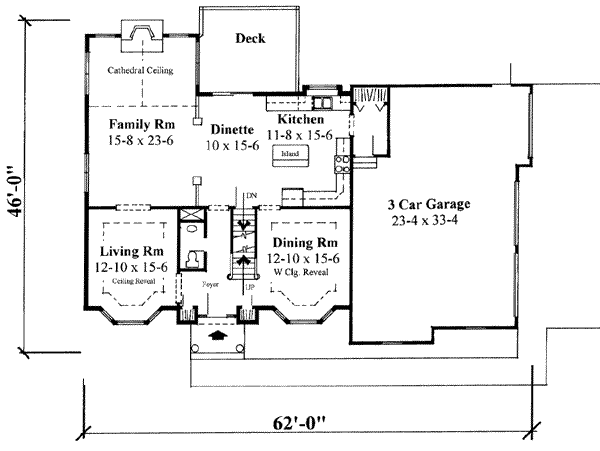 Traditional Floor Plan - Main Floor Plan #75-150