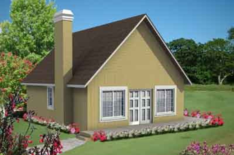 Traditional Style House Plan - 1 Beds 1 Baths 900 Sq/Ft Plan #1-126