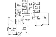 Modern Style House Plan - 3 Beds 2.5 Baths 2508 Sq/Ft Plan #455-496 