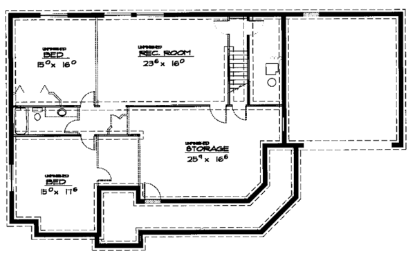 Home Plan - Country Floor Plan - Upper Floor Plan #308-292