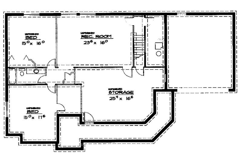 Home Plan - Floor Plan - Upper Floor for Country House Plan #308-292 - 3 bed, 2 bath