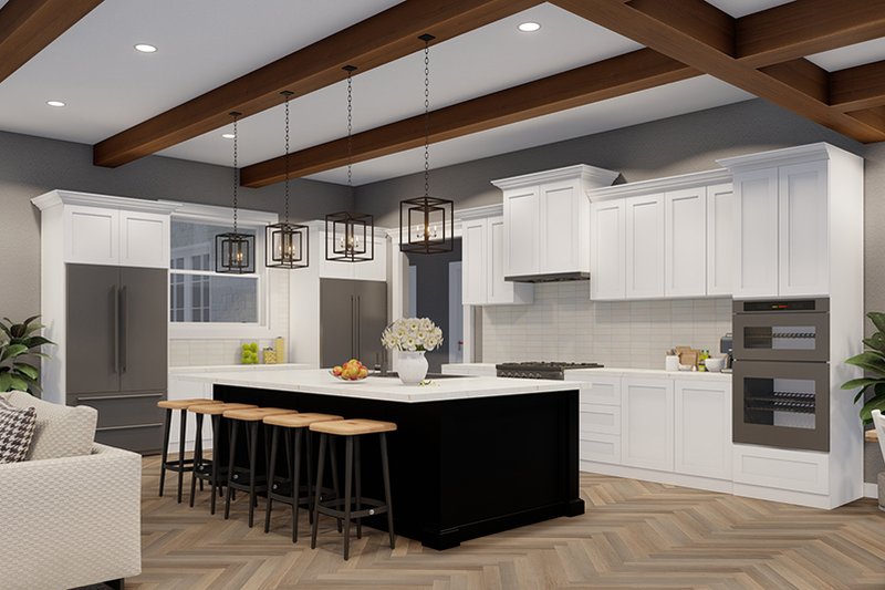 Dream House Plan - Interior - Kitchen for Craftsman House Plan #923-306 - 4 bed, 3.5 bath