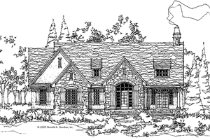 Exterior - Front Elevation 3 for Country House Plan #929-569 - 3 bed, 2.5 bath