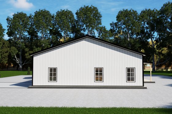 Exterior - Front Elevation 3 for Barndominium House Plan #1107-49 - 3 bed, 2.5 bath