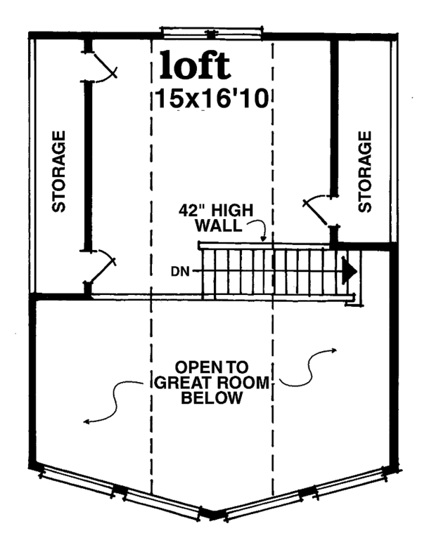 Architectural House Design - Floor Plan - Upper Floor Plan #47-942