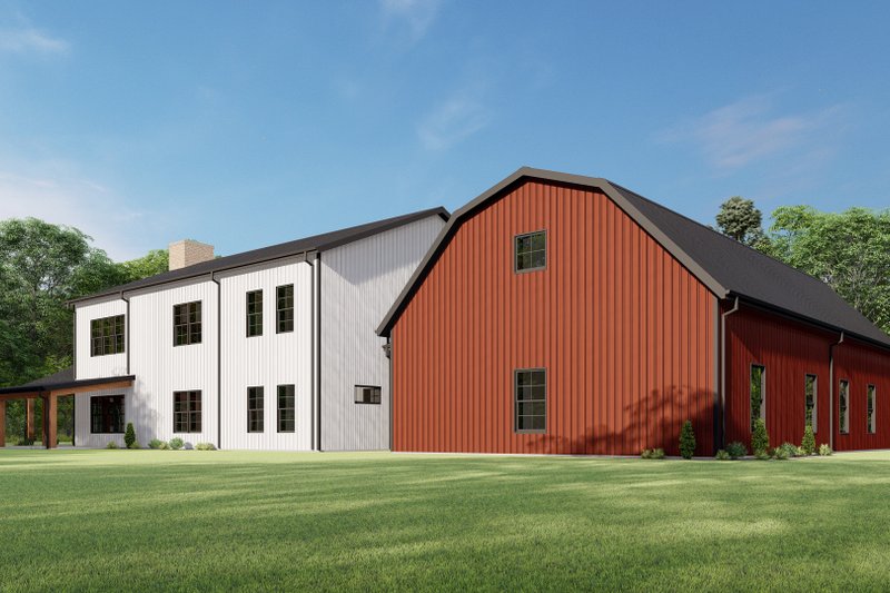 Architectural House Design - Exterior - Other Elevation 6 for Barndominium House Plan #1092-52 - 4 bed, 3 bath