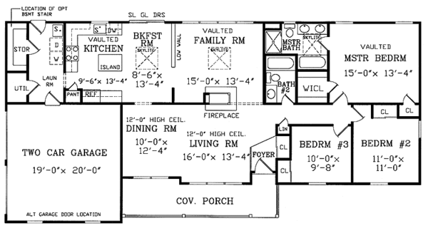 House Plan Design - Country Floor Plan - Main Floor Plan #314-195