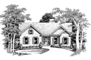 Ranch Style House Plan - 3 Beds 2 Baths 1195 Sq/Ft Plan #927-678 