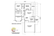 Ranch Style House Plan - 3 Beds 2 Baths 1086 Sq/Ft Plan #116-150 