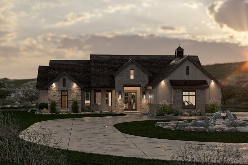 Architectural House Design - Exterior - Other Elevation 3 for Craftsman House Plan #455-275 - 3 bed, 2 bath