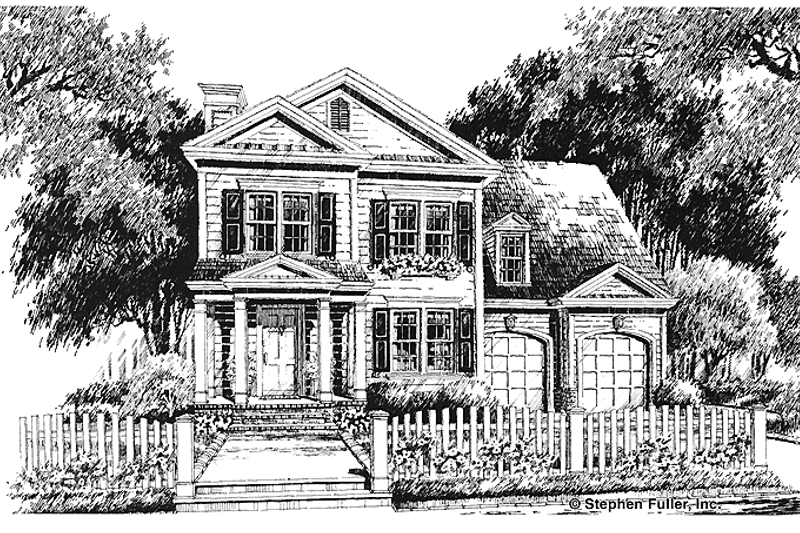 Home Plan - Colonial Exterior - Front Elevation Plan #429-237