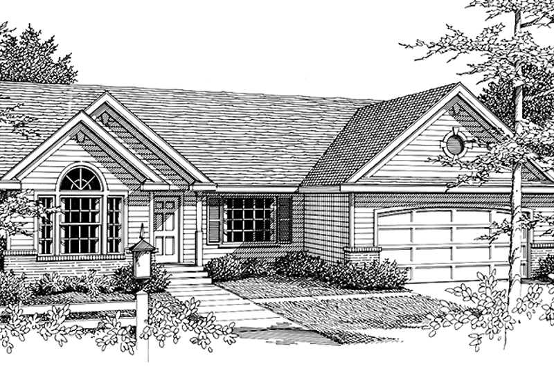 House Design - Traditional Exterior - Front Elevation Plan #1037-40