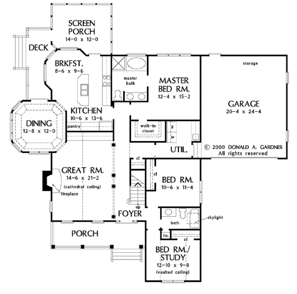 House Plan Design - Country Floor Plan - Main Floor Plan #929-579