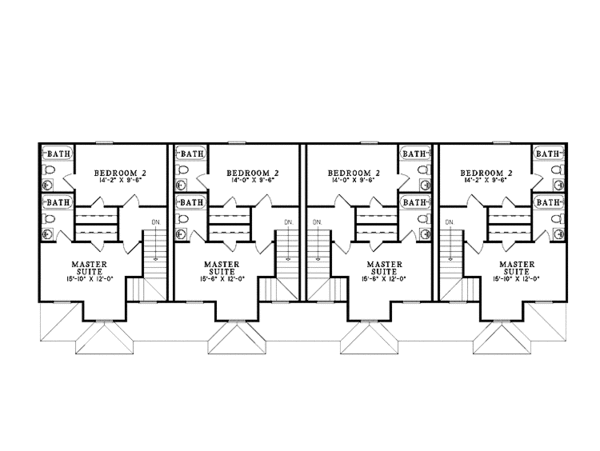 Dream House Plan - Traditional Floor Plan - Upper Floor Plan #17-3352