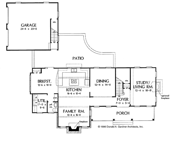 Dream House Plan - Country Floor Plan - Main Floor Plan #929-262