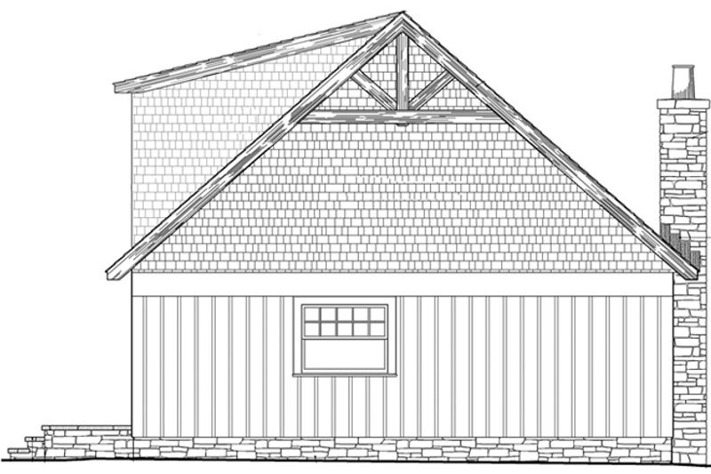 House Plan Design - Exterior - Rear Elevation for Craftsman House Plan #137-363 - 3 bed, 2.5 bath