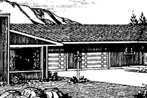 Dream House Plan - Exterior - Front Elevation for Prairie House Plan #320-1240 - 2 bed, 1 bath