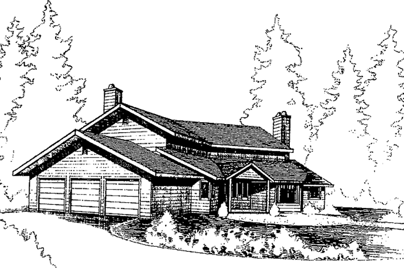 House Blueprint - Country Exterior - Front Elevation Plan #60-952