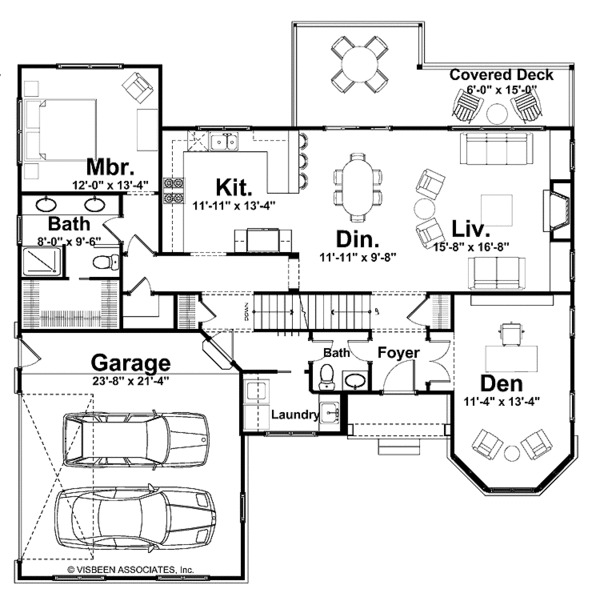 House Plan Design - European Floor Plan - Main Floor Plan #928-141