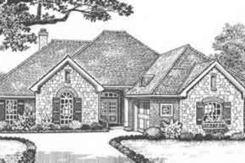Home Plan - European Exterior - Front Elevation Plan #310-425