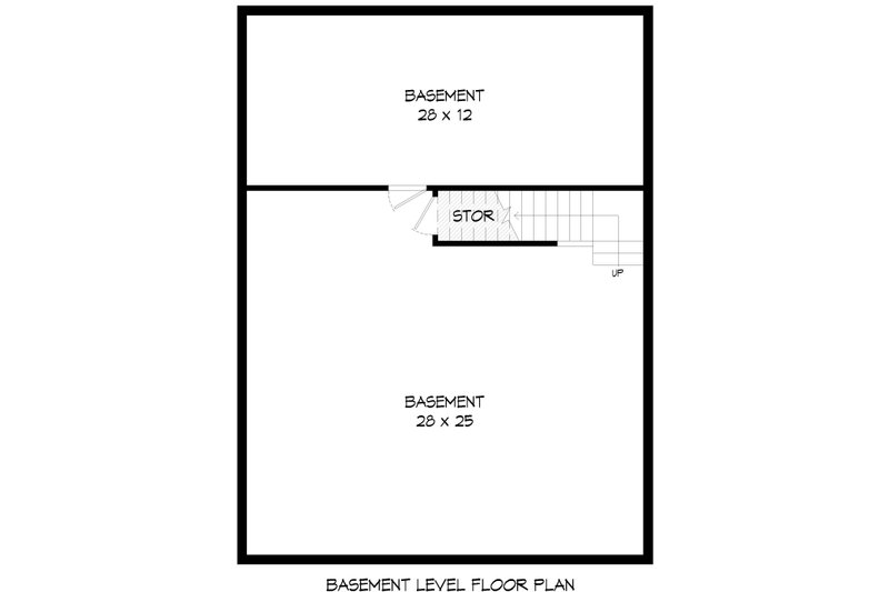 House Design - Floor Plan - Lower Floor for Beach House Plan #932-1081 - 1 bed, 1 bath