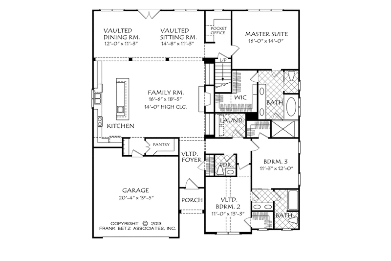 Home Plan - Floor Plan - Main Floor for Traditional House Plan #927-960 - 3 bed, 2.5 bath