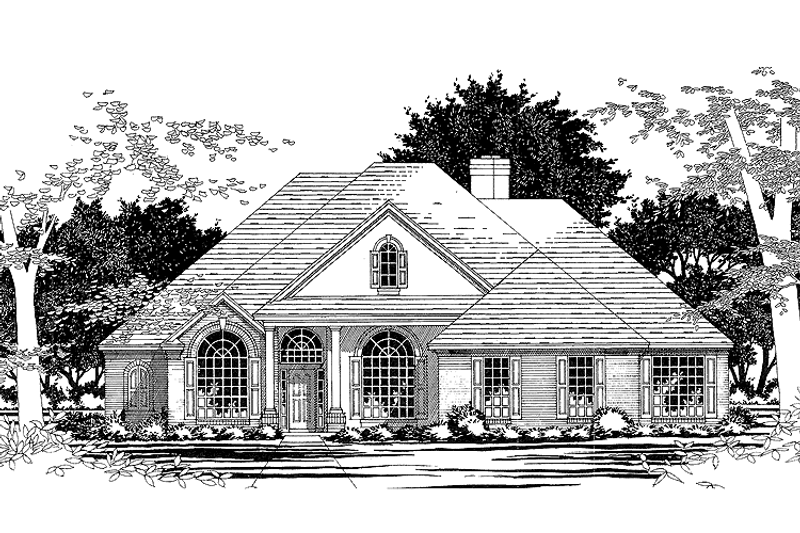 Architectural House Design - Ranch Exterior - Front Elevation Plan #472-241