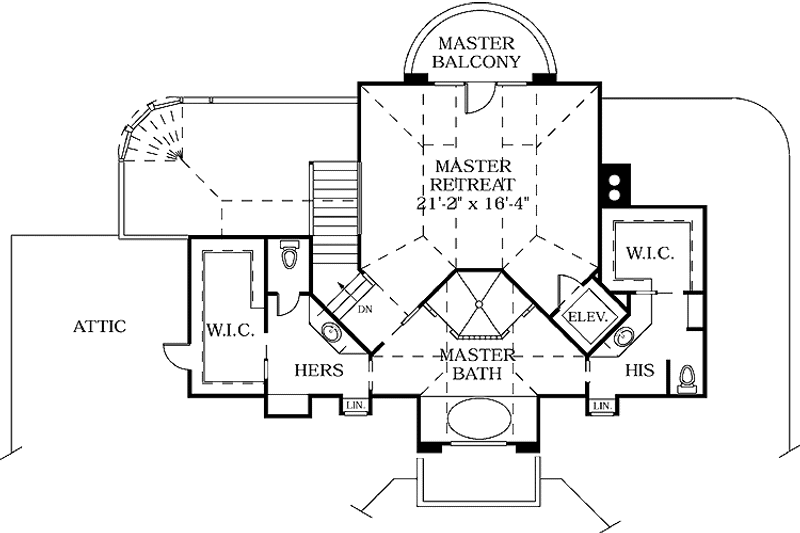 House Design - Floor Plan - Other Floor for European House Plan #453-110 - 5 bed, 5.5 bath