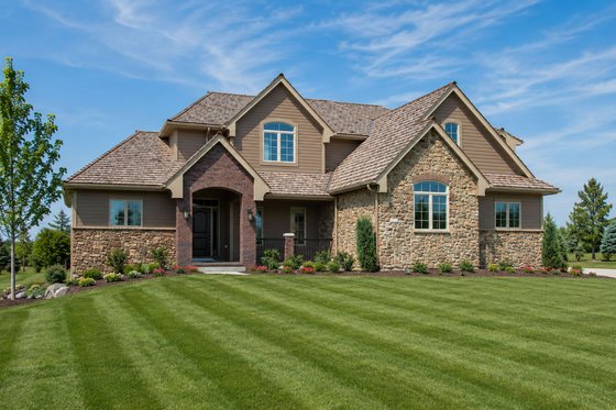 Exterior - Front Elevation 4 for Traditional House Plan #20-2126 - 4 bed, 3.5 bath