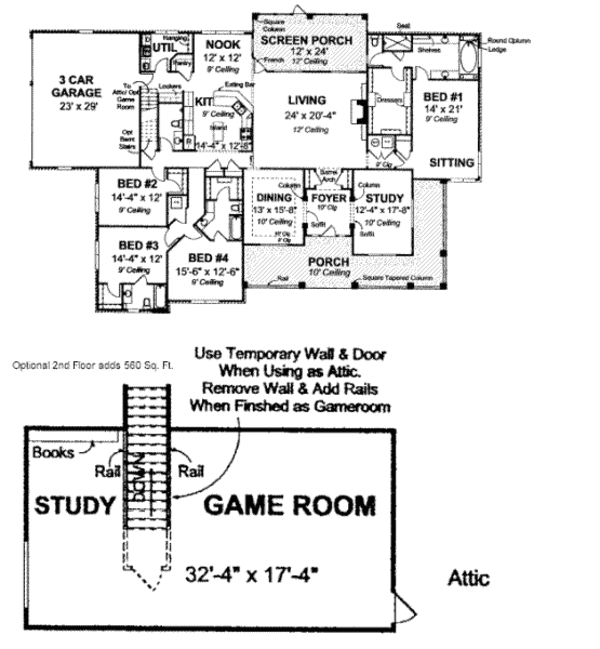 House Plan Design - Country Floor Plan - Main Floor Plan #20-1682